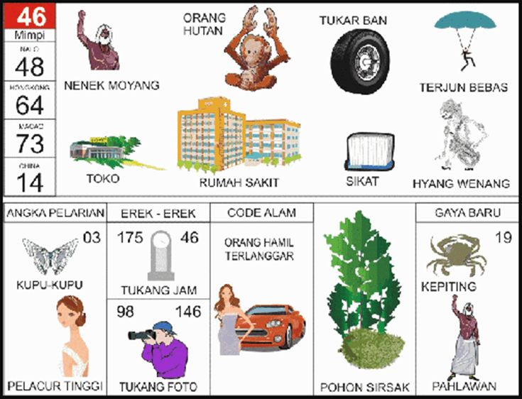 KODEMISTIK NOMOR EREK EREK 46 DI BUKU MIMPI 2D TERLENGKAP