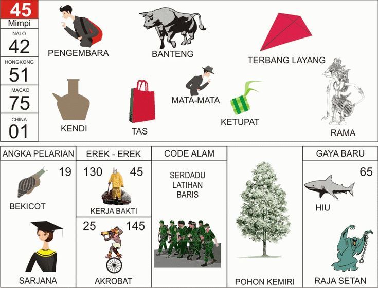 KODEMISTIK NOMOR EREK EREK 45 DI BUKU MIMPI 2D TERLENGKAP