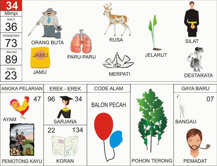 KODEMISTIK NOMOR EREK EREK 34 DI BUKU MIMPI 2D TERLENGKAP
